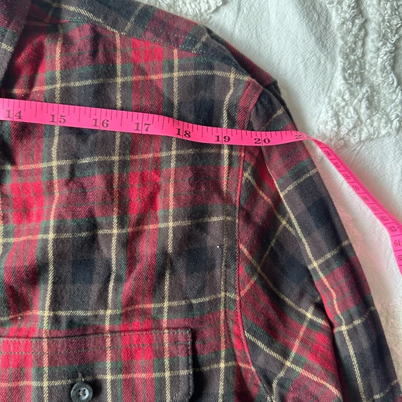 Outdoor Life Work Plaid Shirt Heavy Duty Flannel Casual 100% Cotton Men Large - Picture 8 of 10